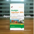 Fever Medicine For Animals 50ml Analgin Injection 30% With Factory Price